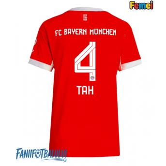 Bayern Munich Jonathan Tah #4 Tricou Fotbal Replică 2025-26 Femei Acasa